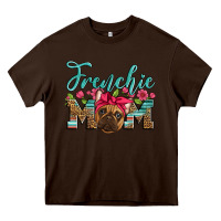Chocolate Brown french bulldog mom Heavy Core Tee - Artiststas