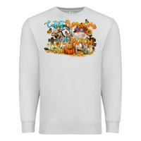 Dove Grey cutest pumpkins in the patch Premium Sweatshirt - LillyAllenDesigns