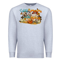 Heather Grey cutest pumpkins in the patch Premium Sweatshirt - LillyAllenDesigns