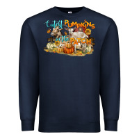 Navy cutest pumpkins in the patch Premium Sweatshirt - LillyAllenDesigns