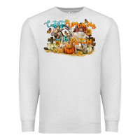 Oatmeal Heather cutest pumpkins in the patch Premium Sweatshirt - LillyAllenDesigns
