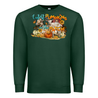 Sports Green cutest pumpkins in the patch Premium Sweatshirt - LillyAllenDesigns
