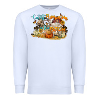 White cutest pumpkins in the patch Premium Sweatshirt - LillyAllenDesigns