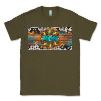 Army Green leopard sunflower mom license plate Classic Tee - Artiststas
