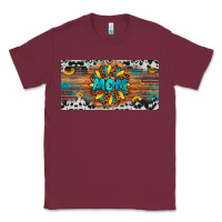 Burgundy leopard sunflower mom license plate Classic Tee - Artiststas