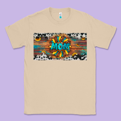 Leopard Sunflower Mom License Plate Classic Tee Designed By Artiststas