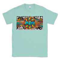 Seafoam leopard sunflower mom license plate Classic Tee - Artiststas