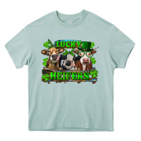 St Patricks Day Lucky Heifers Heavy Core Tee | Teevron