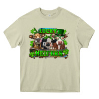 Mossy St Patricks Day Lucky Heifers Heavy Core Tee - RanaPortraitStore