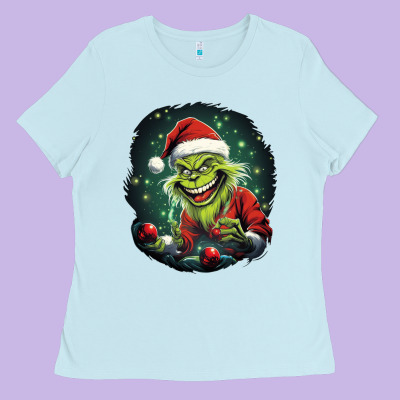 Grinch Ladies Tee Designed By Unal Design