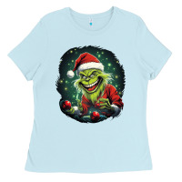 Baby Blue Grinch Ladies Tee - Unal Design