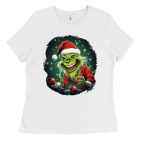 White Grinch Ladies Tee - Unal Design