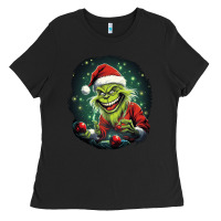 Black Grinch Ladies Tee - Unal Design
