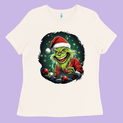 Grinch Ladies Tee Designed By Unal Design