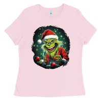 Bubblegum Pink Grinch Ladies Tee - Unal Design