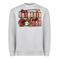 Heather Grey it's a baseball kinda day Heavyweight Sweatshirt - Jasminsmagicworld