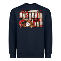 Navy it's a baseball kinda day Heavyweight Sweatshirt - Jasminsmagicworld