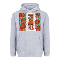 Heather Grey basketball mom Heavyweight Hoodie - LillyAllenDesigns