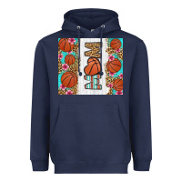 Navy basketball mom Heavyweight Hoodie - LillyAllenDesigns