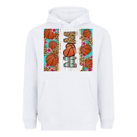 White basketball mom Heavyweight Hoodie - LillyAllenDesigns