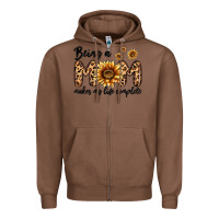 Chestnut being a mom makes my life complete Zipper Hoodie - MaliasSmallBusiness
