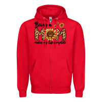 Red being a mom makes my life complete Zipper Hoodie - MaliasSmallBusiness