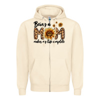 Sandshell being a mom makes my life complete Zipper Hoodie - MaliasSmallBusiness