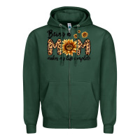 Sports Green being a mom makes my life complete Zipper Hoodie - MaliasSmallBusiness