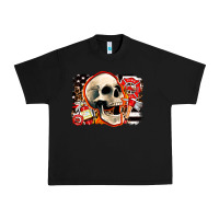 Black firefighter skull Urban Heavy Tee - AdoDesignShop