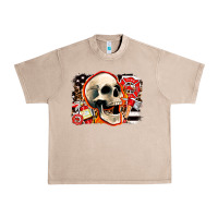French Oak firefighter skull Urban Heavy Tee - AdoDesignShop