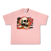 Salmon firefighter skull Urban Heavy Tee - AdoDesignShop