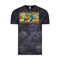 Cloud Black Fall truck sunflowers Vintage Tee - Artiststas