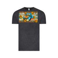 Vintage Black Fall truck sunflowers Vintage Tee - Artiststas