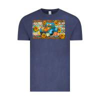 Vintage Denim Fall truck sunflowers Vintage Tee - Artiststas
