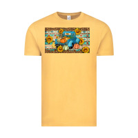 Vintage Mustard Fall truck sunflowers Vintage Tee - Artiststas