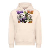 Sandshell trick or treat with monster truck and t rex Urban Hoodie - CowGirlArtShop