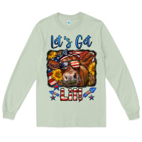 Matcha let's get lit 4th of july cow Long Sleeve Tee - LillyAllenDesigns