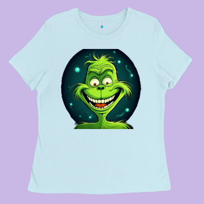 Grinch Ladies Tee Designed By Unal Design