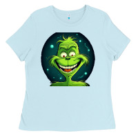 Baby Blue Grinch Ladies Tee - Unal Design