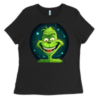 Black Grinch Ladies Tee - Unal Design