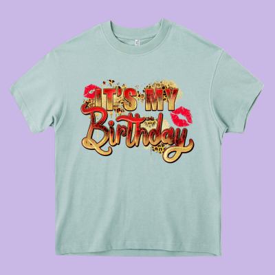 It's My Birthday Heavy Core Tee Designed By Zillion Design Studio