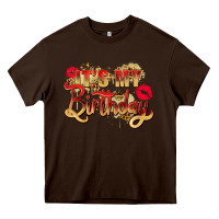 Chocolate Brown it's my birthday Heavy Core Tee - Zillion Design Studio