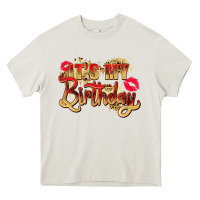 Cream it's my birthday Heavy Core Tee - Zillion Design Studio