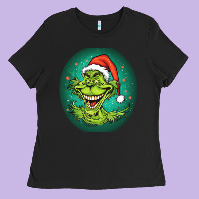 Grinch Ladies Tee Designed By Unal Design