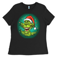 Black Grinch Ladies Tee - Unal Design