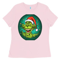 Bubblegum Pink Grinch Ladies Tee - Unal Design