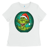 White Grinch Ladies Tee - Unal Design