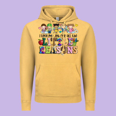 I Love My Job For All The Little Reasons Vintage Hoodie Designed By Jahusdesignshop