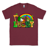 Burgundy lucky with st patricks elements Classic Tee - AdoDesignShop