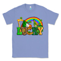 Colony Blue lucky with st patricks elements Classic Tee - AdoDesignShop